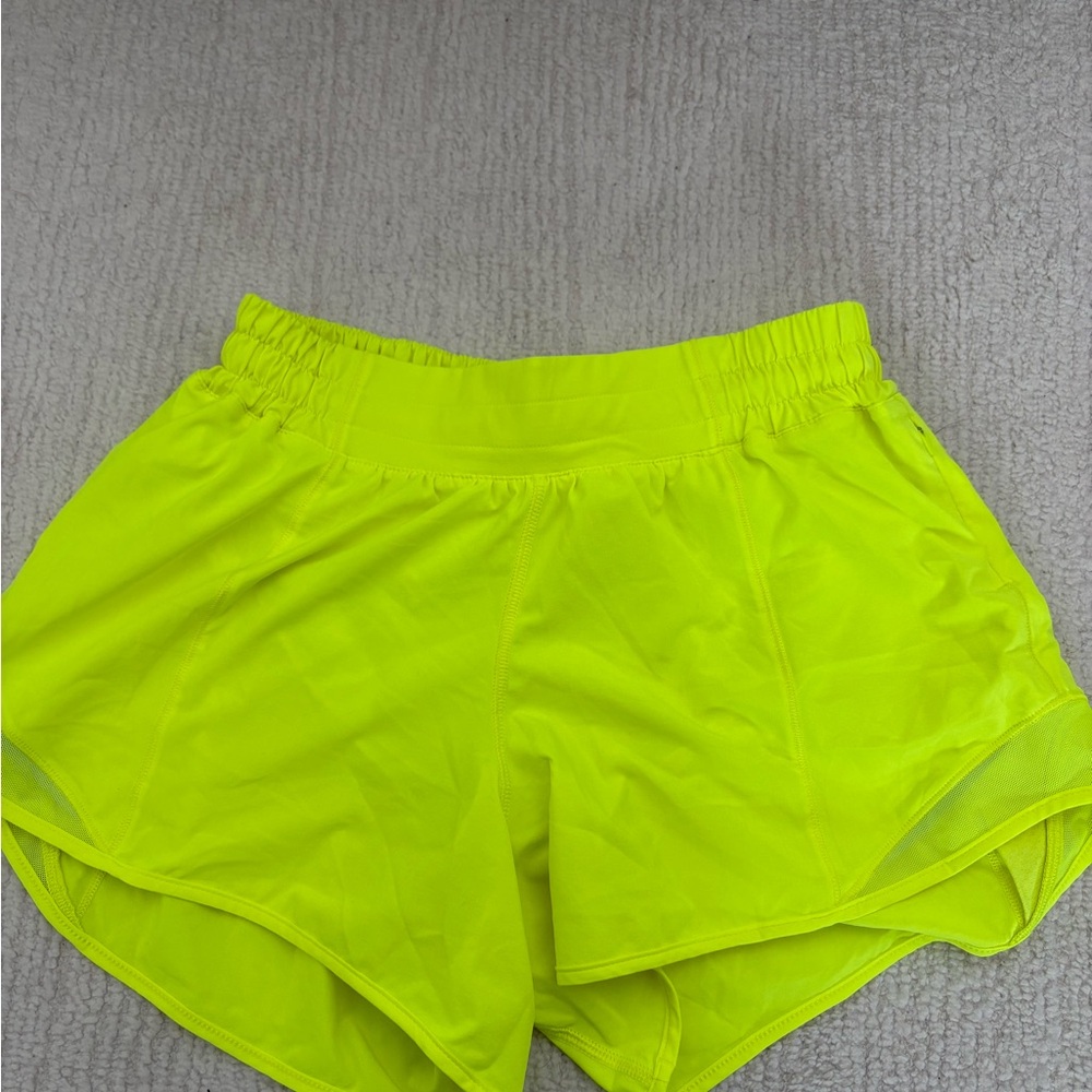 Lululemon Athletica Neon Green Athletic Shorts